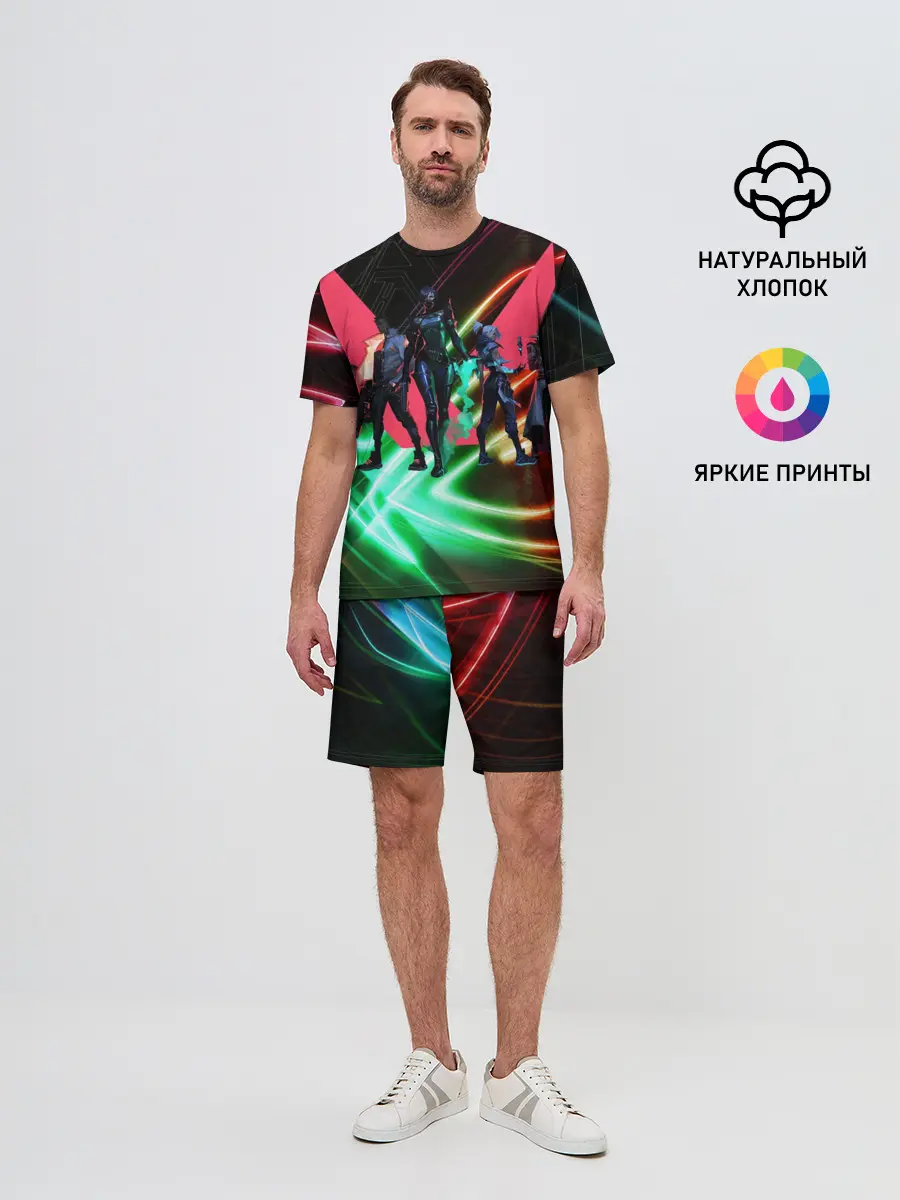 Мужской костюм с шортами / Valorant | Neon