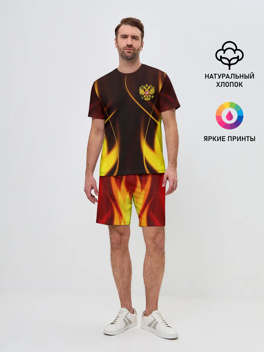 Мужской костюм с шортами / Russian style | Русский стиль