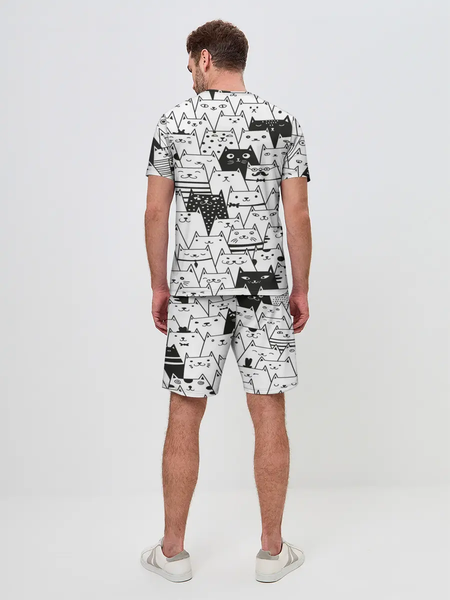 Мужской костюм с шортами / КОТЫ BLACK