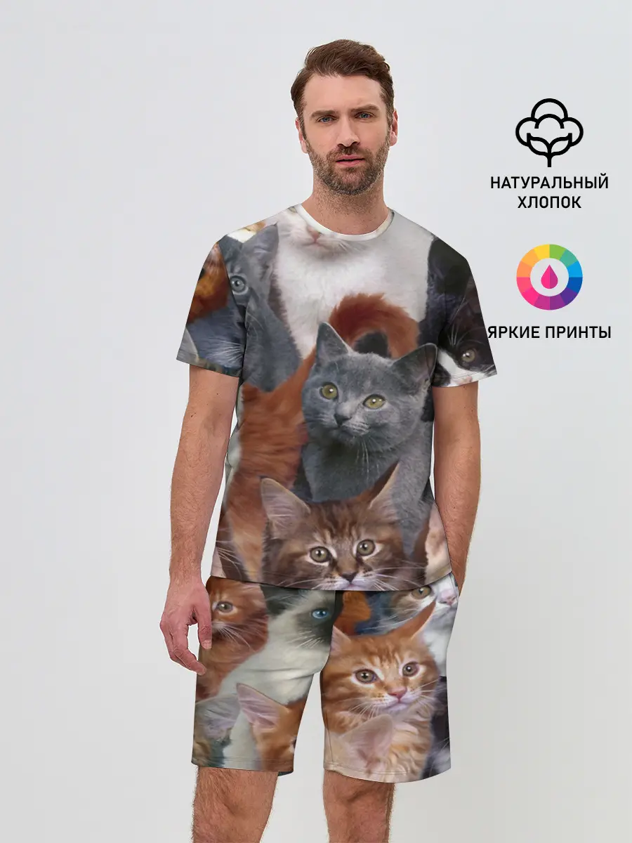 Мужской костюм с шортами / КОТЯТКИ