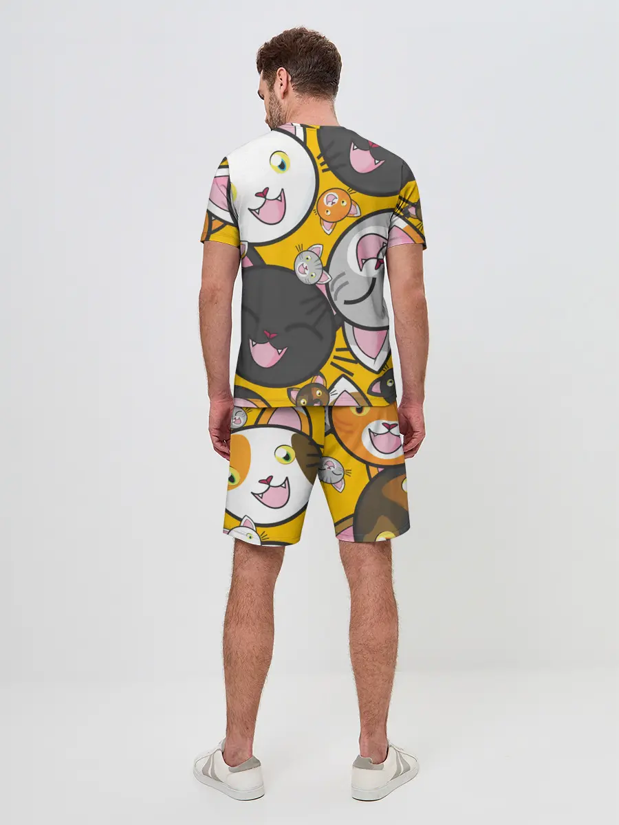Мужской костюм с шортами / КОТЫ