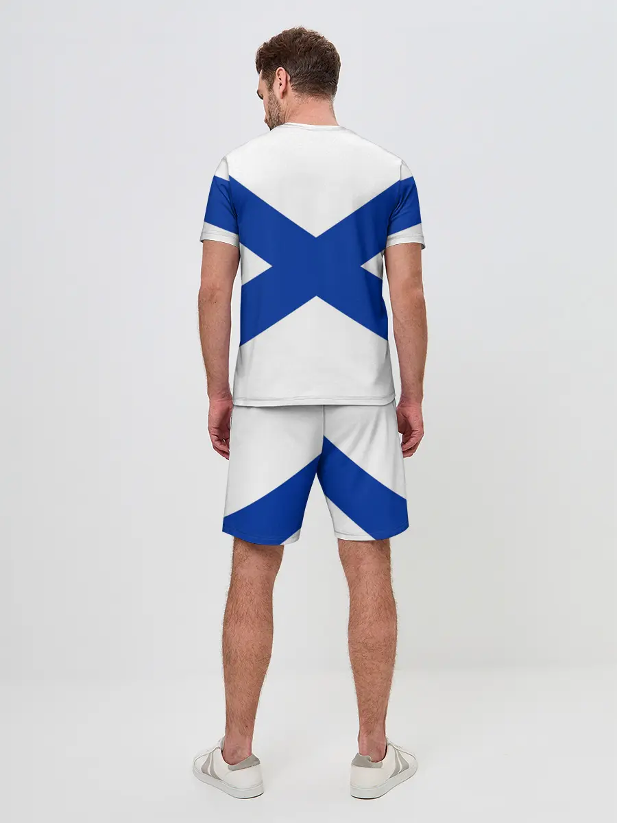 Мужской костюм с шортами / Андреевский Флаг | ВМФ