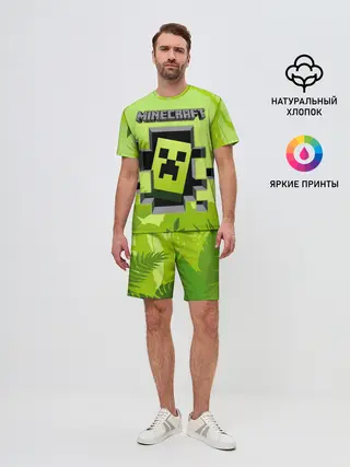 Мужской костюм с шортами / Minecraft