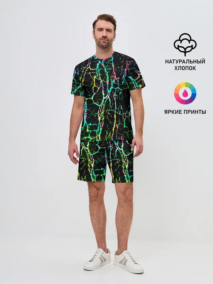 Мужской костюм с шортами / Текстура