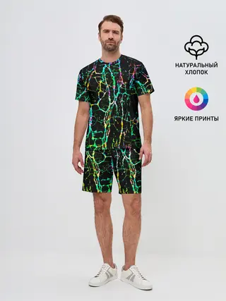 Мужской костюм с шортами / Текстура