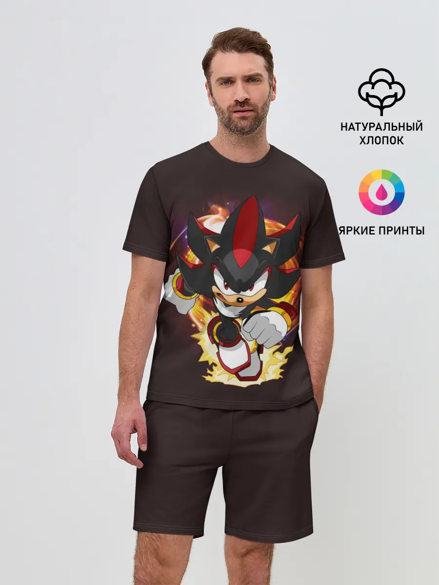 Мужской костюм с шортами / Sonic. Шедоу