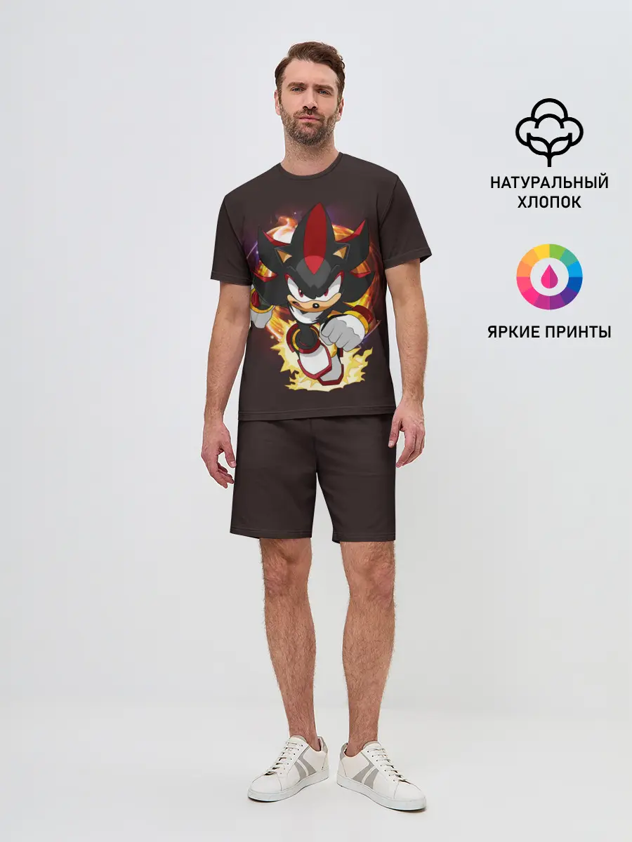 Мужской костюм с шортами / Sonic. Шедоу