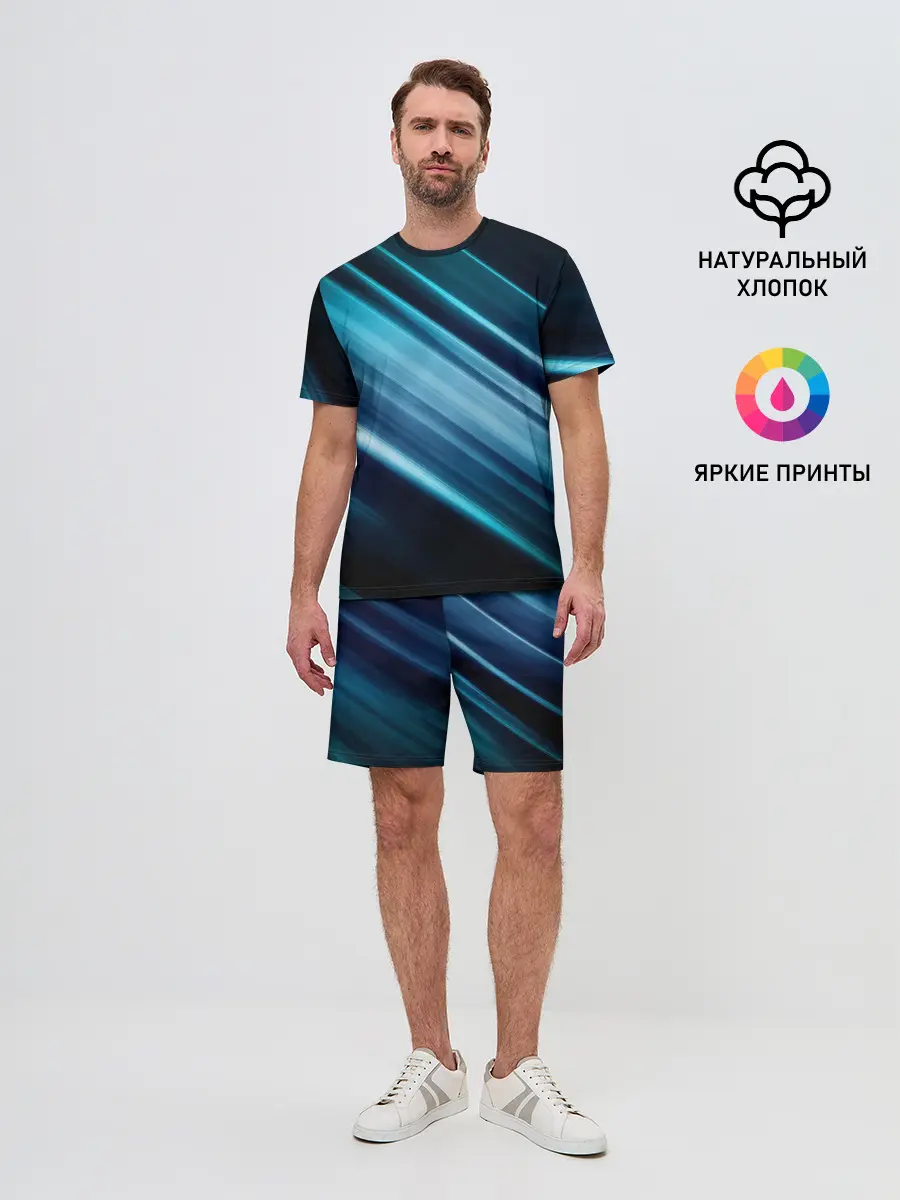 Мужской костюм с шортами / GEOMETRY STRIPES