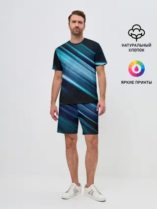 Мужской костюм с шортами / GEOMETRY STRIPES