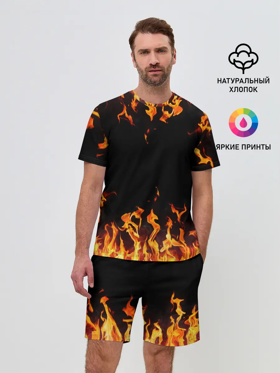 Мужской костюм с шортами / FIRE | ОГОНЬ