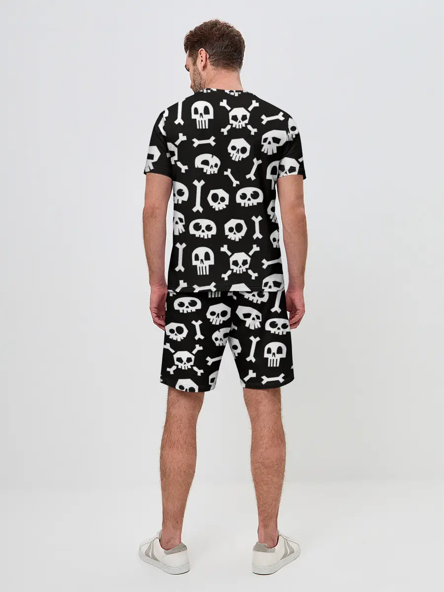Мужской костюм с шортами / Черепушки
