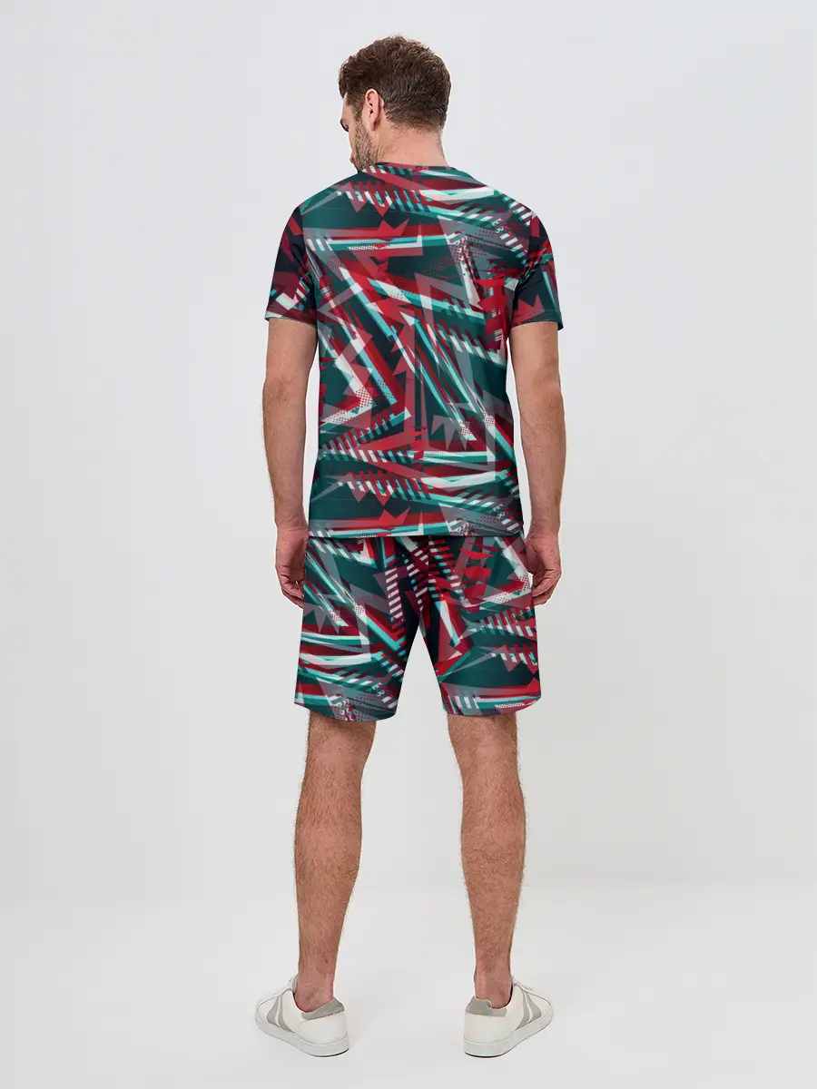 Мужской костюм с шортами / Glitch микс