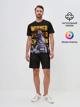 Мужской костюм с шортами / PUBG | Winner Chicken