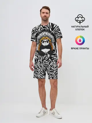 Мужской костюм с шортами / Мудрая Панда