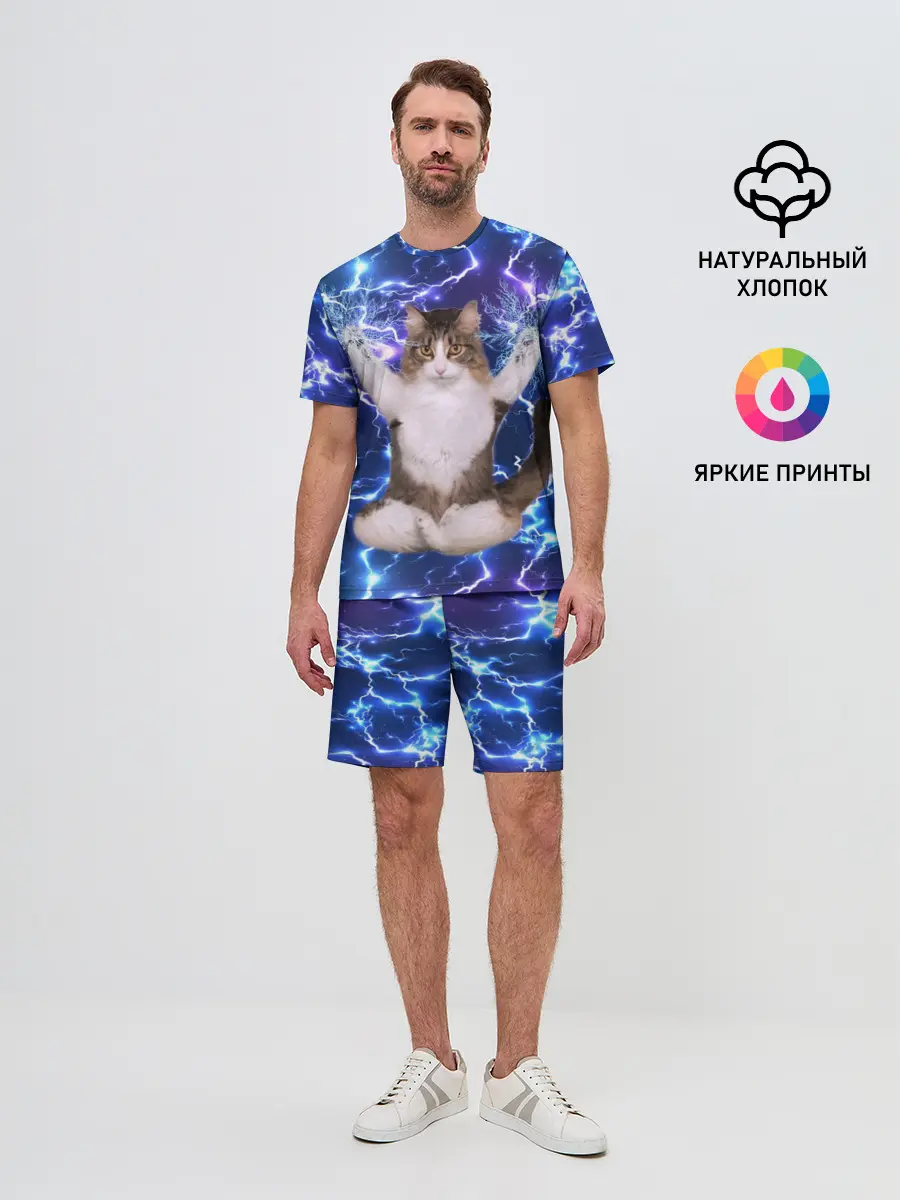 Мужской костюм с шортами / Грозовой Котик