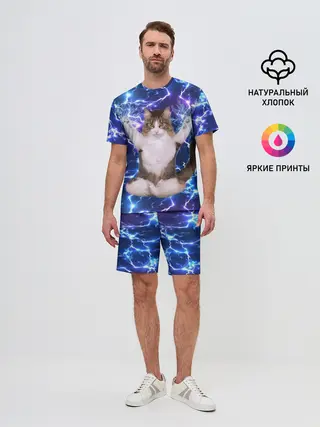 Мужской костюм с шортами / Грозовой Котик