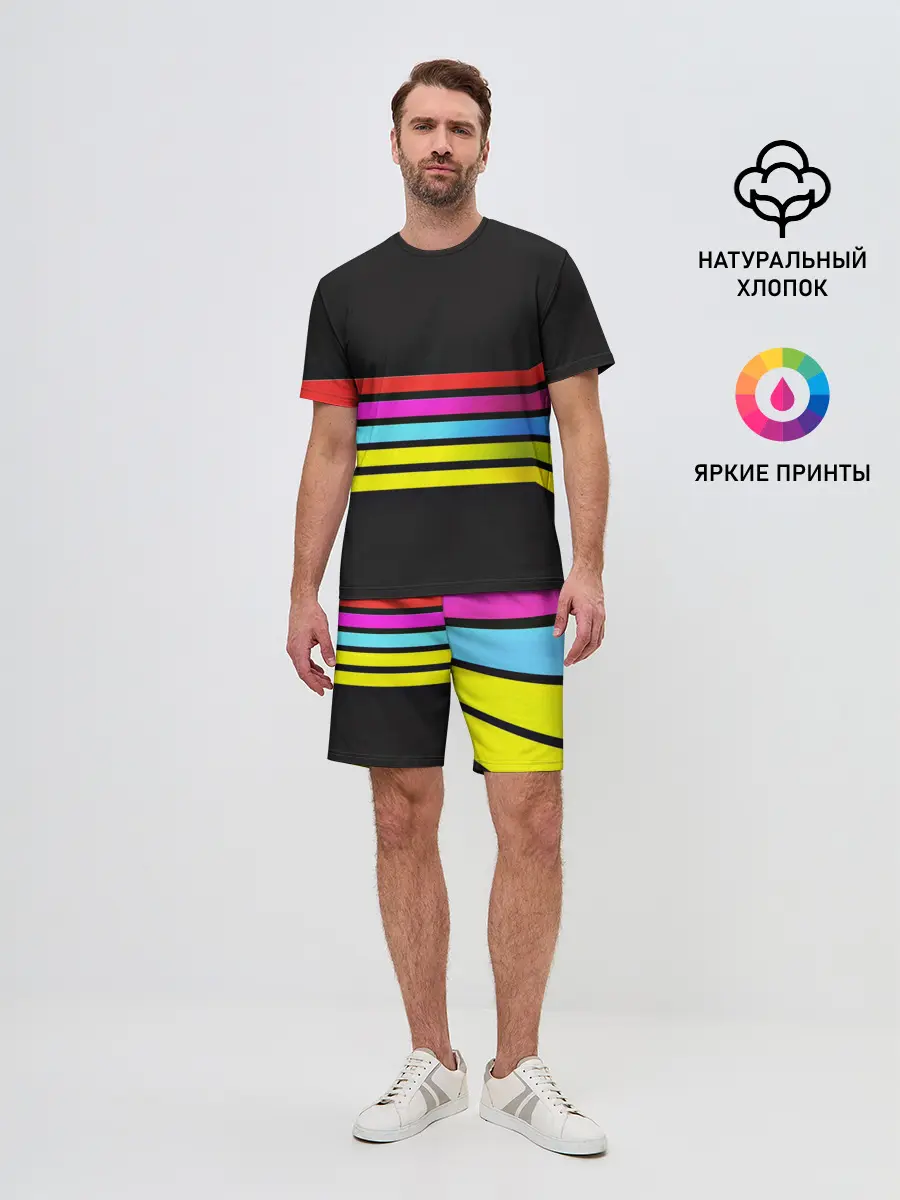 Мужской костюм с шортами / NEON GEOMETRY