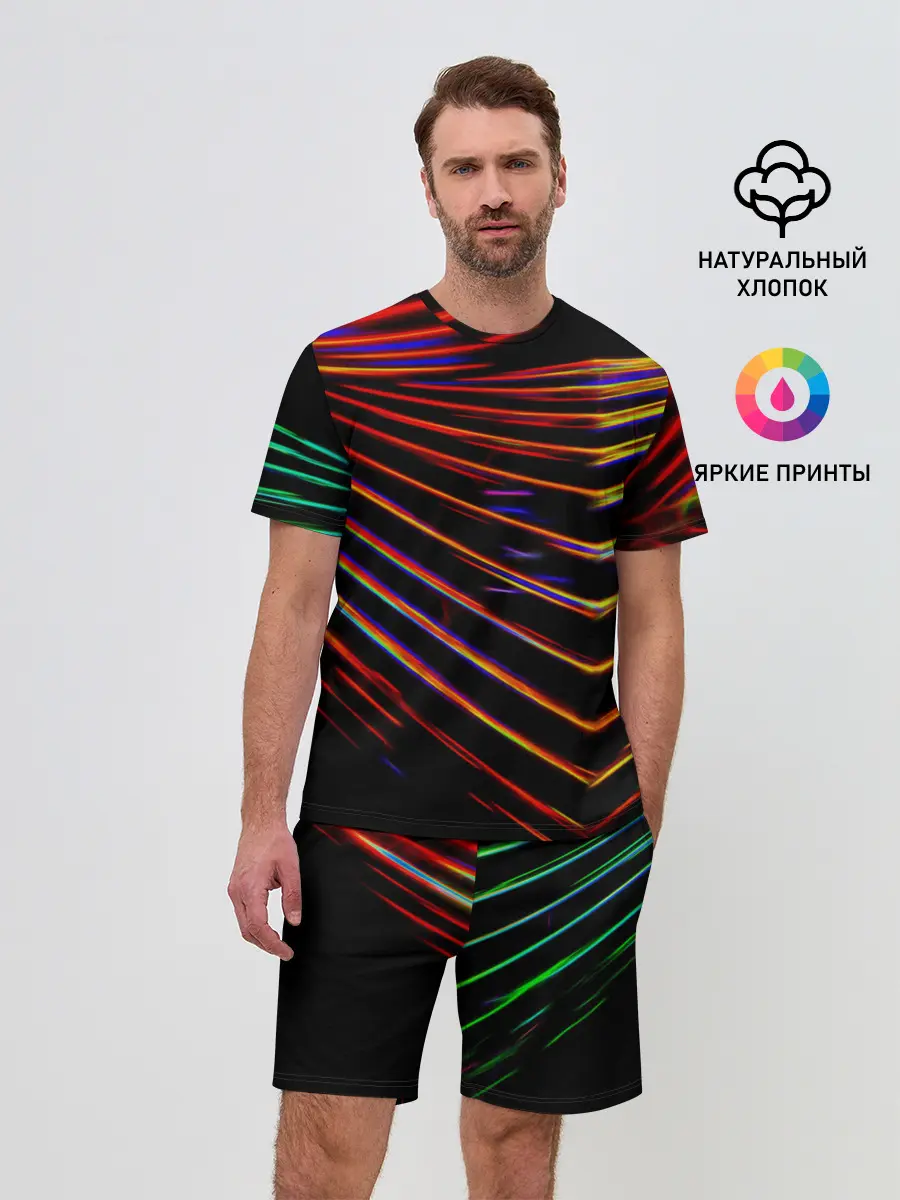Мужской костюм с шортами / STRIPES COLOR