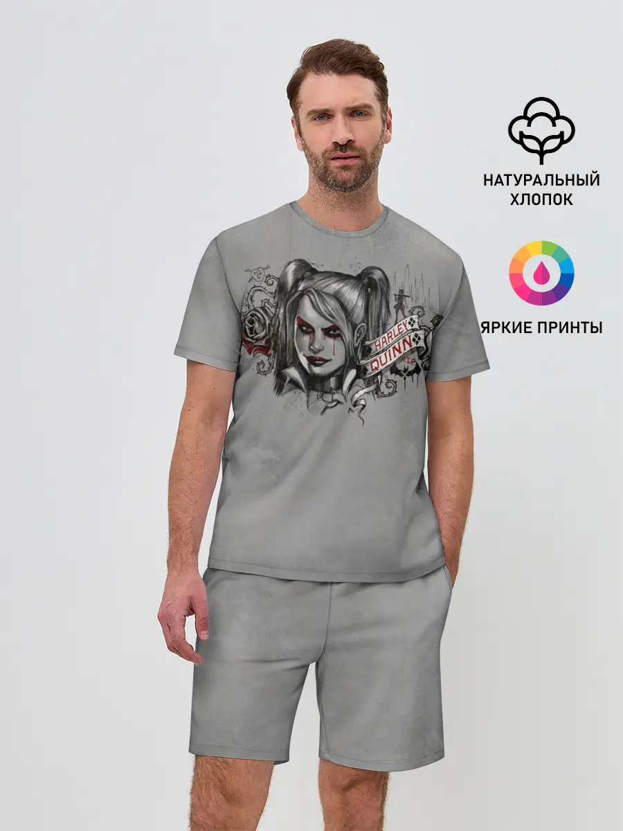 Мужской костюм с шортами / Harley Quinn