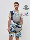Мужской костюм с шортами / The great wave off kanagawa