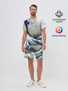 Мужской костюм с шортами / The great wave off kanagawa