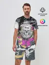 Мужской костюм с шортами / Череп.