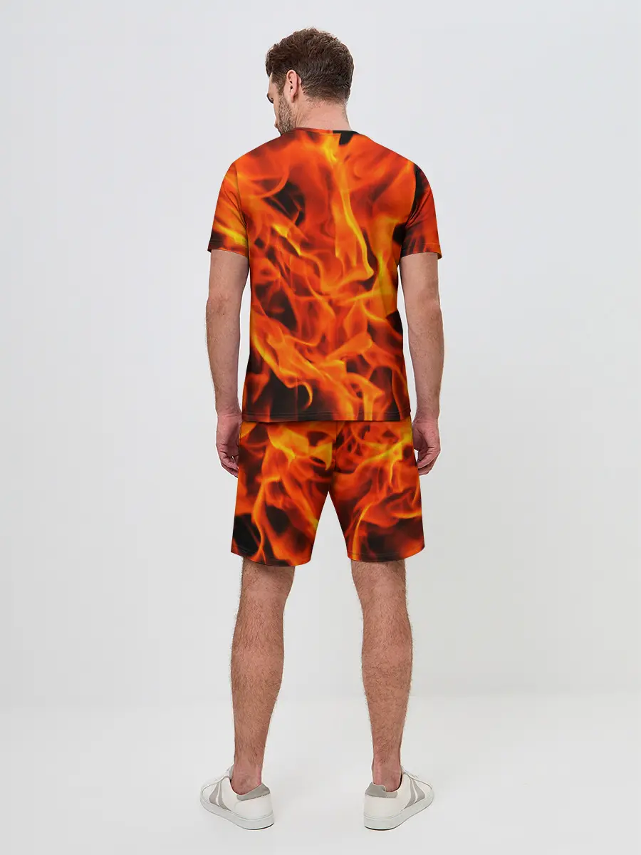 Мужской костюм с шортами / ОГОНЬ