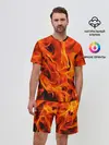 Мужской костюм с шортами / ОГОНЬ
