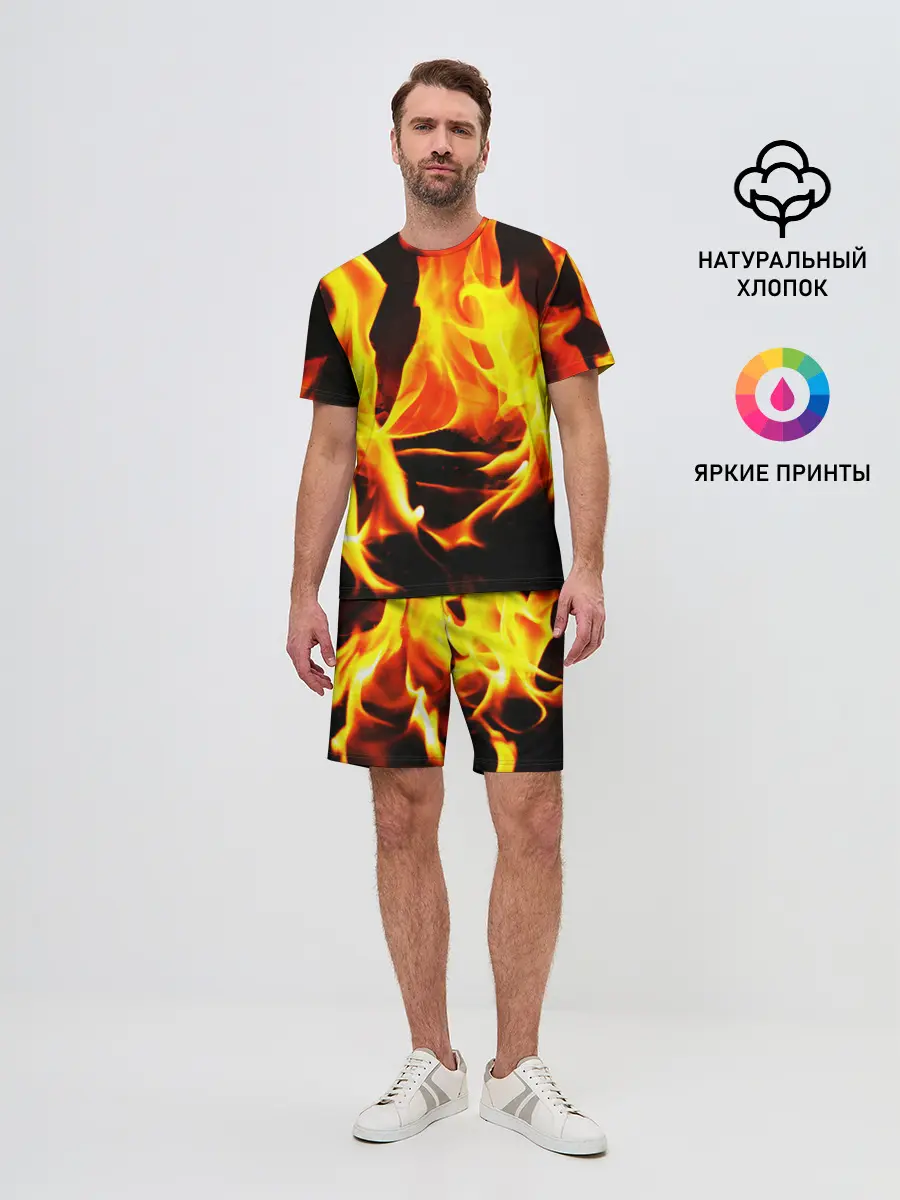 Мужской костюм с шортами / В ОГНЕ