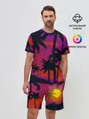 Мужской костюм с шортами / Тропический пляж