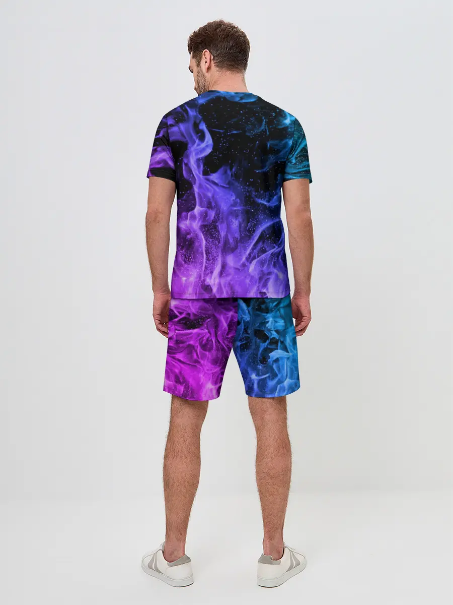 Мужской костюм с шортами / ОГОНЬ НЕОН