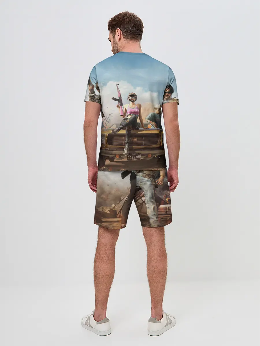 Мужской костюм с шортами / PUBG team up