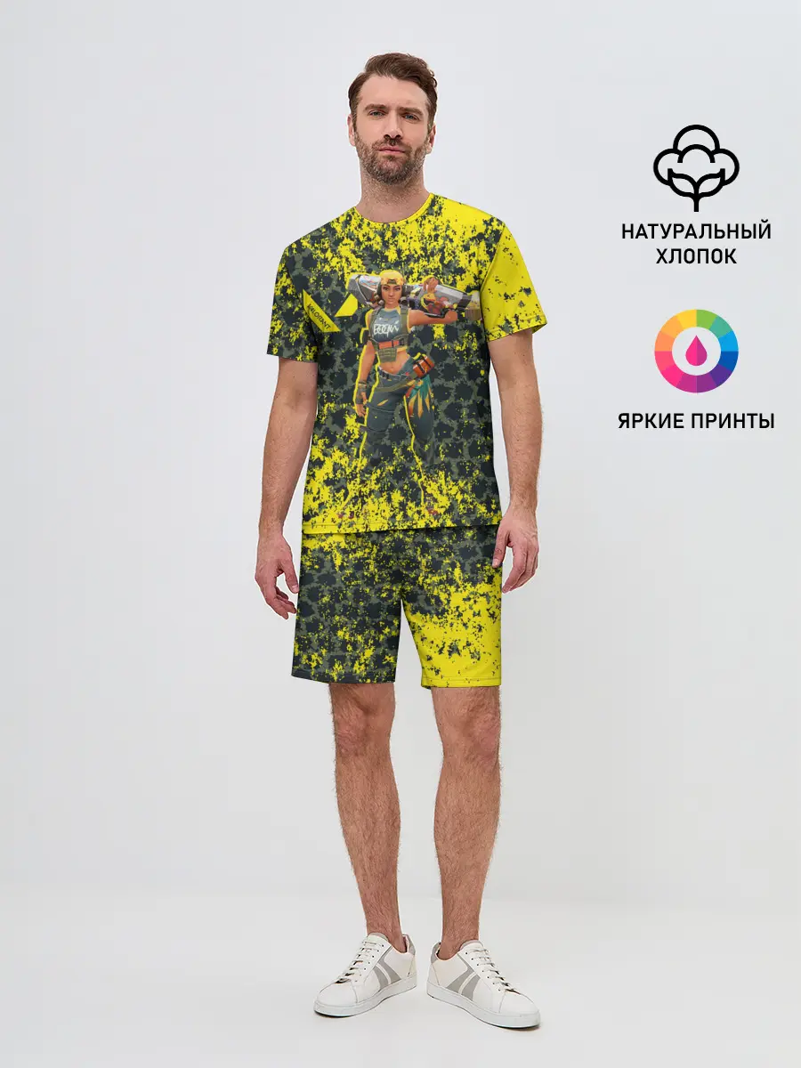 Мужской костюм с шортами / Valorant: RAZE