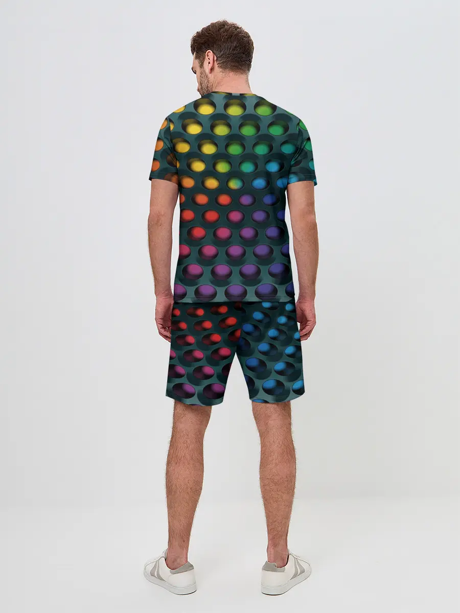 Мужской костюм с шортами / 3Д спектр