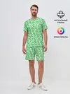 Мужской костюм с шортами / dinosaurs green