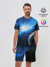 Мужской костюм с шортами / Космос