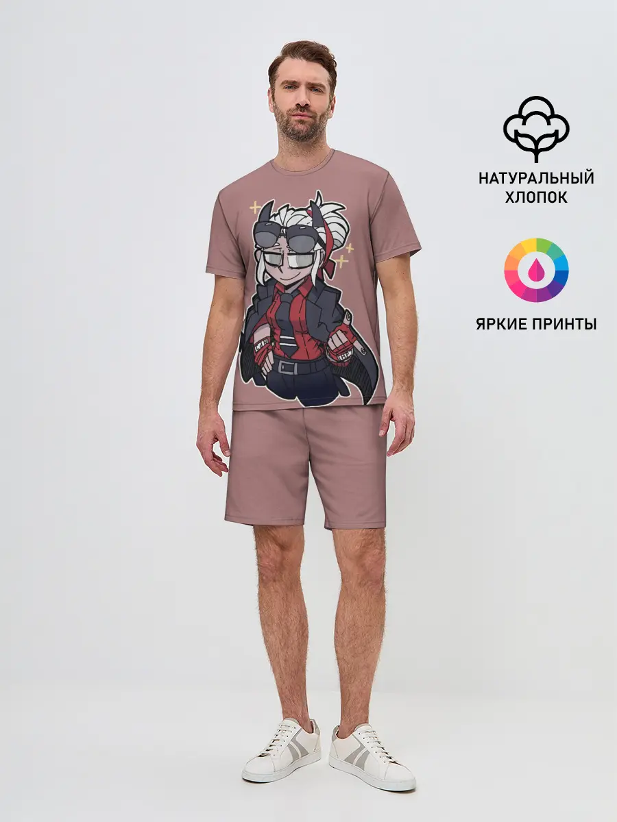 Мужской костюм с шортами / Helltaker.