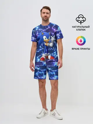 Мужской костюм с шортами / Sonic | Соник