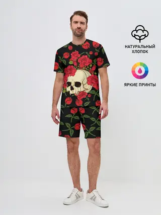Мужской костюм с шортами / Skull | Roses