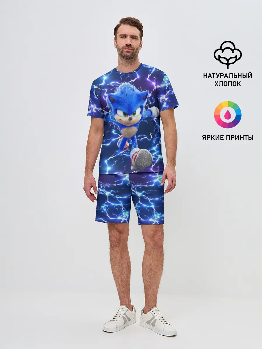 Мужской костюм с шортами / Sonic | Соник