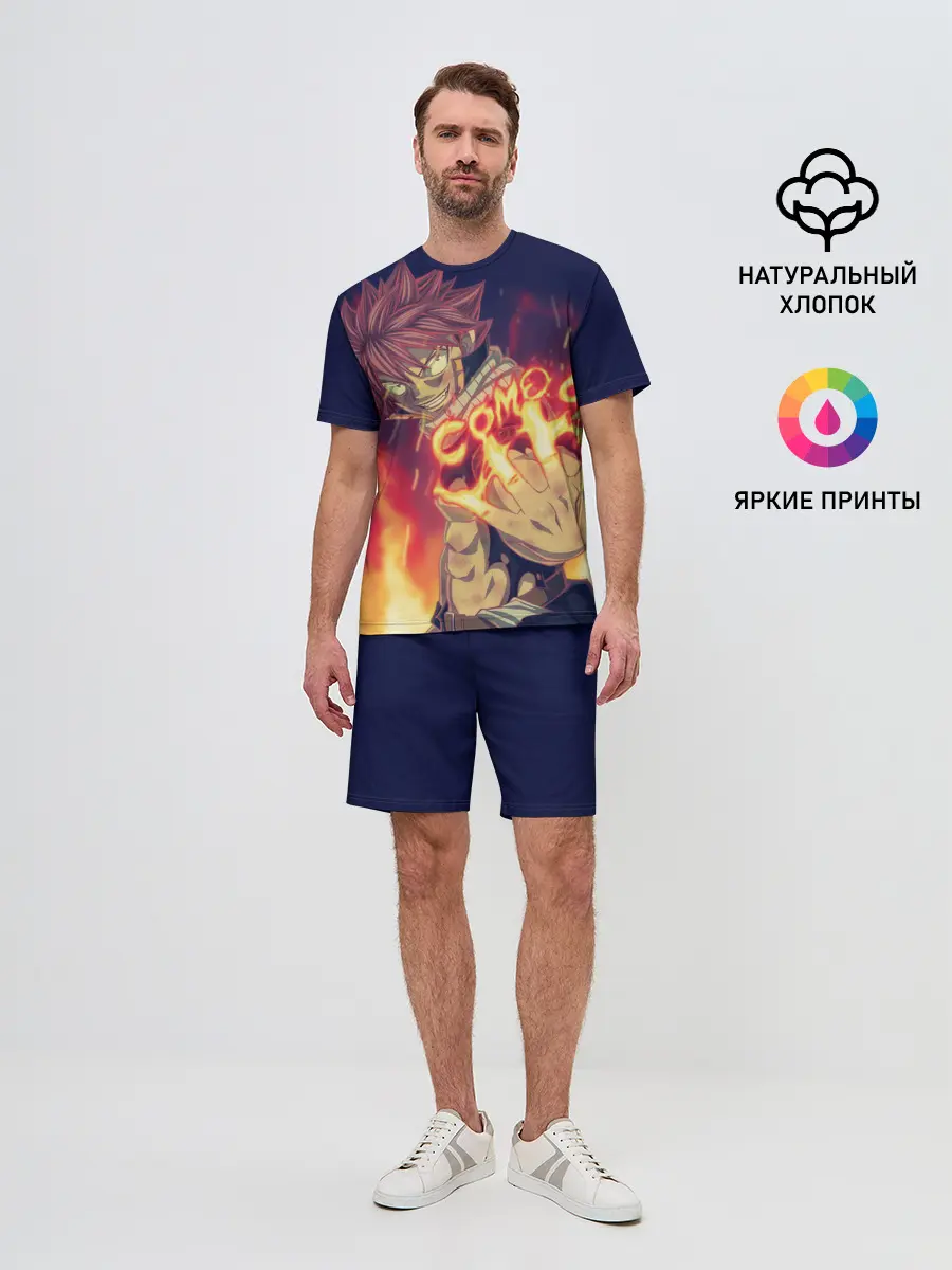 Мужской костюм с шортами / Fairy Tail Como oi