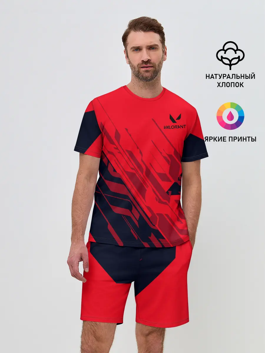 Мужской костюм с шортами / Valorant