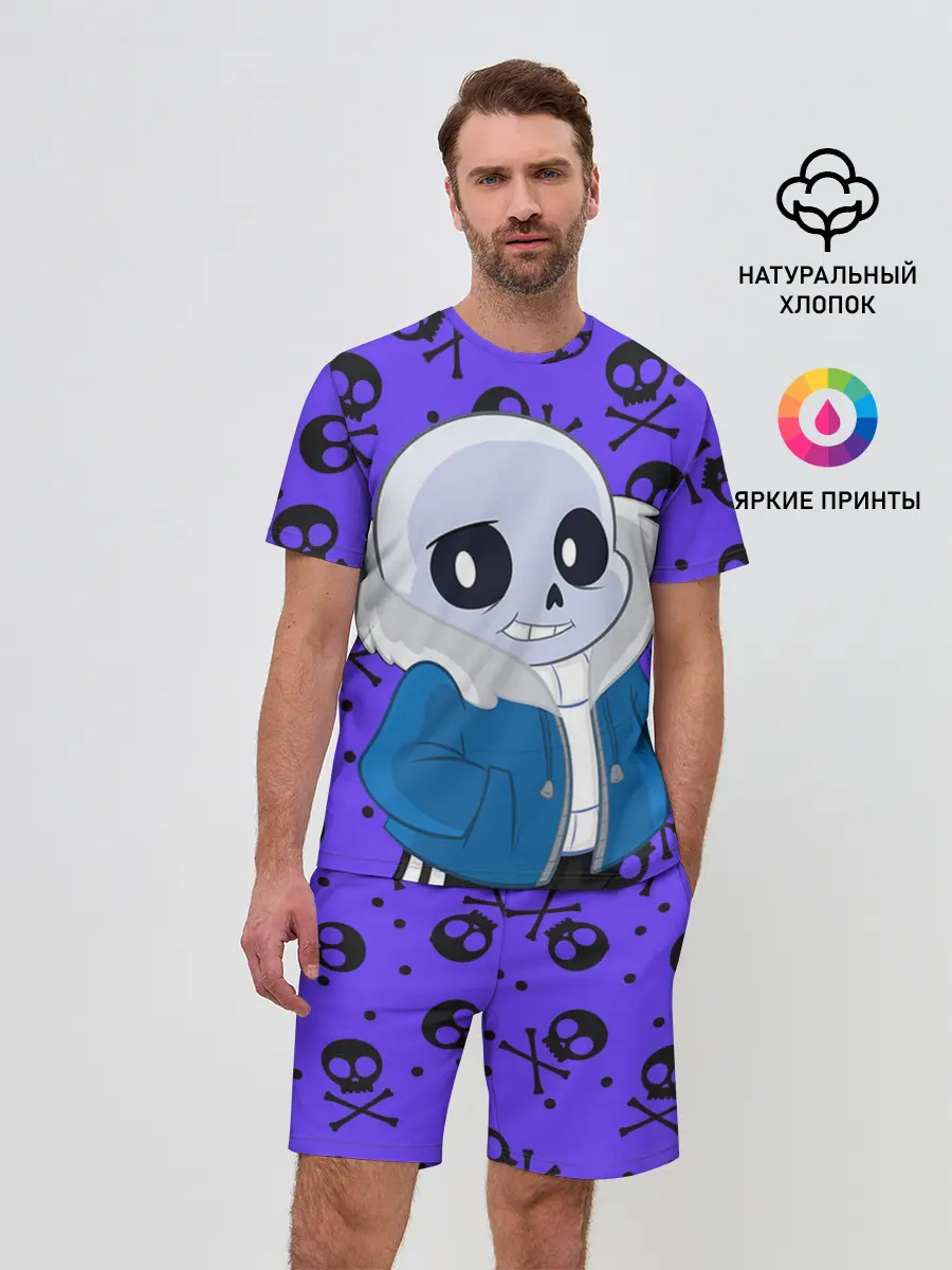 Мужской костюм с шортами / Санс | Undertale