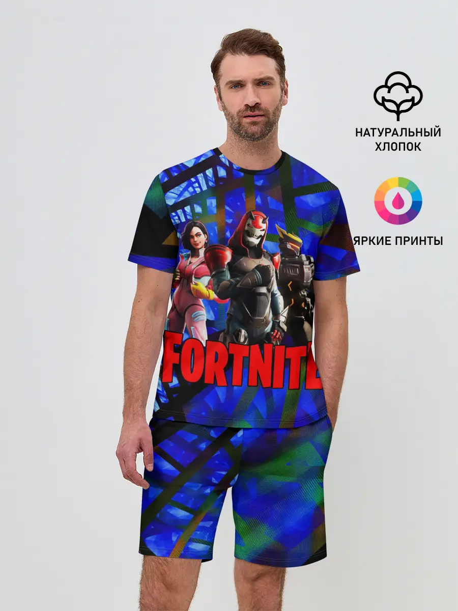 Мужской костюм с шортами / Fortnite