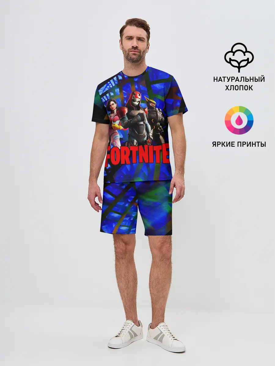 Мужской костюм с шортами / Fortnite