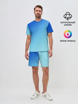 Мужской костюм с шортами / blue