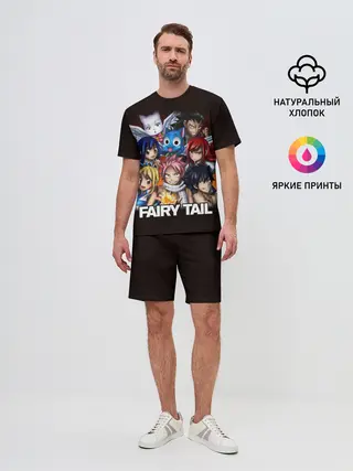 Мужской костюм с шортами / Fairy Tail logo and heroes