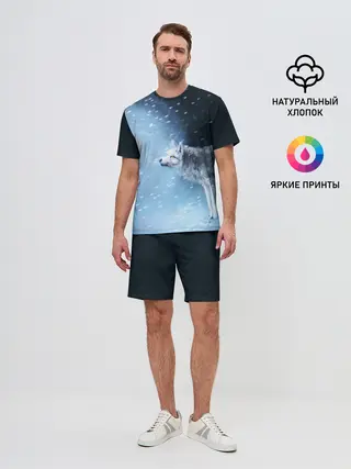 Мужской костюм с шортами / ВОЛК ЗИМА