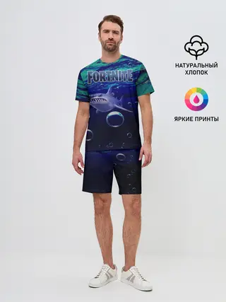 Мужской костюм с шортами / Loot Shark Fortnite