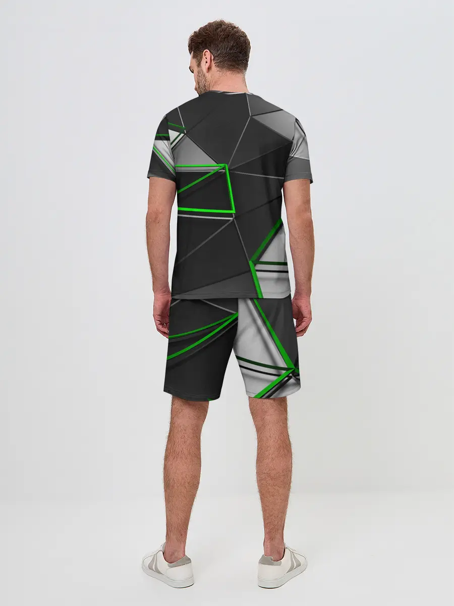 Мужской костюм с шортами / 3D полигон